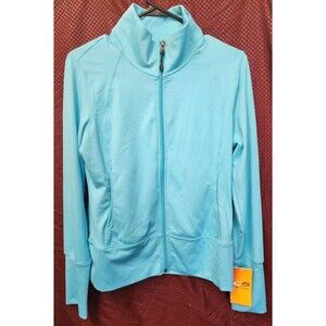 Champion, Athletic Jacket, Women’s Size M ,Turquoise, Full Zip, Front Pockets